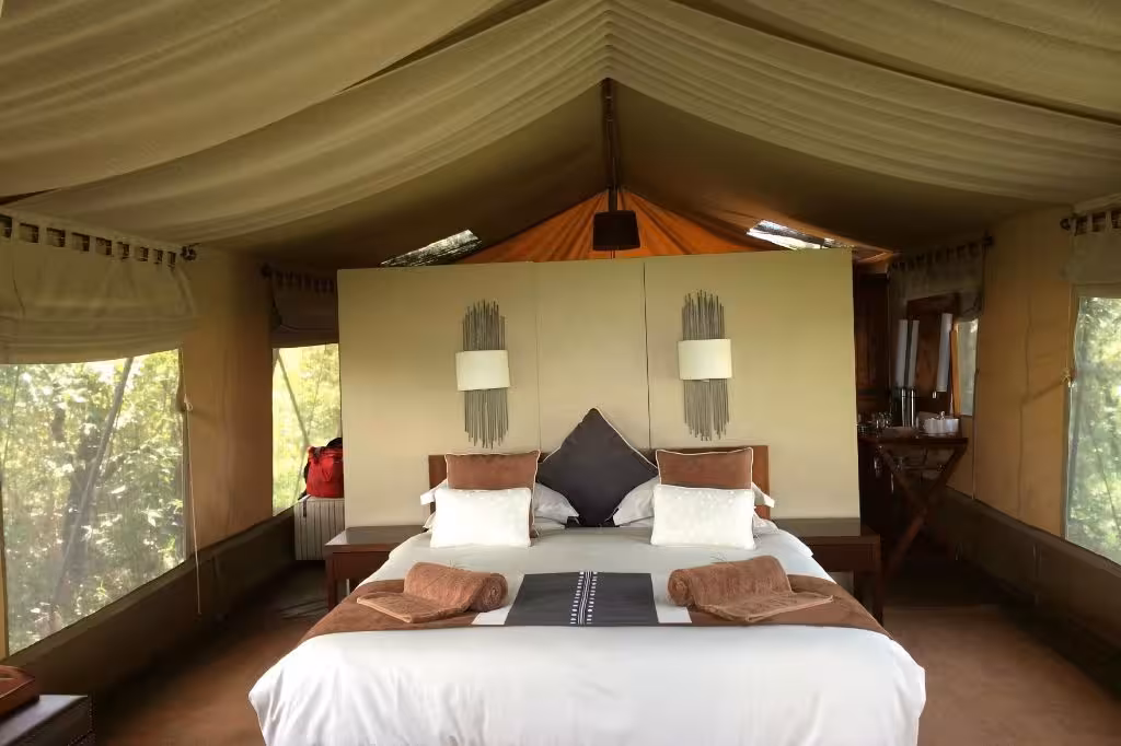 Naboisho Camp Spacious Bed