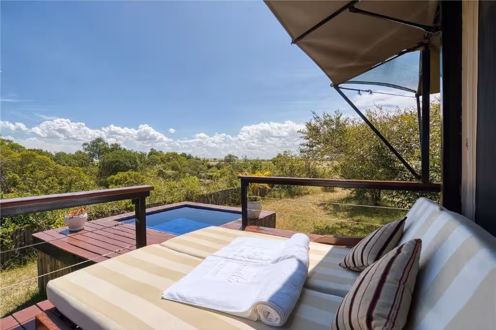 Olare Mara Kempinski Masai Mara Honeymoon Suite Balcony